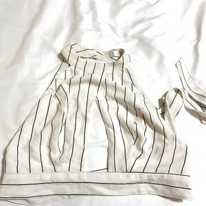 Missguided keyhole cutout tie back crop top